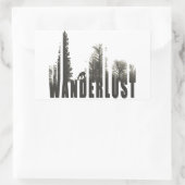 Wanderlust Rechthoekige Sticker (Tas)