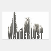 Wanderlust Rechthoekige Sticker (Voorkant)