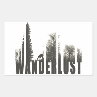 Wanderlust Rechthoekige Sticker