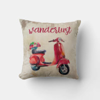 Wanderlust - Red Waterverf Scooter | beeld