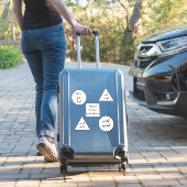 Wanderlust reizen citeert water fles bagage sticker (Koffer Insitu)