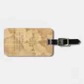 "Wanderlust..." Reizigerprijsopgave op  papier Bagagelabel (Voorkant horizontaal)