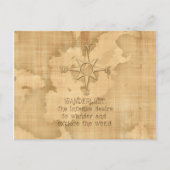 "Wanderlust..." Reizigerprijsopgave op  papier Briefkaart (Voorkant)