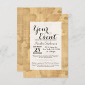 Wanderlust..." Reizigerprijsopgave op papier Kaart (Voorkant / Achterkant)