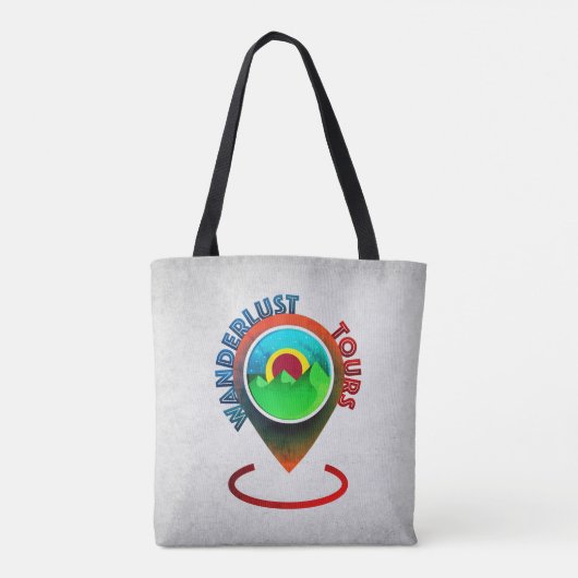 Wanderlust - Retro Mode Mix Edition Tote Bag (Achterkant)