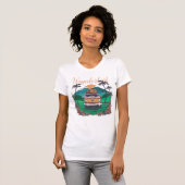 Wanderlust retro print t-shirt (Voorkant volledig)