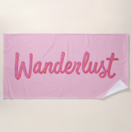 Wanderlust Roze Droom Pop | Meisjesachtige Popcore Strandlaken