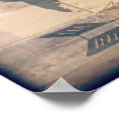 Wanderlust Rustic Wood Travel Poster (Hoek)