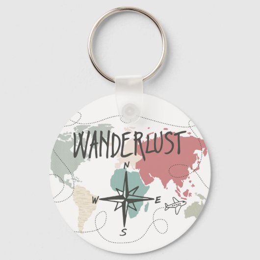 Wanderlust Sleutelhanger (Voorkant)