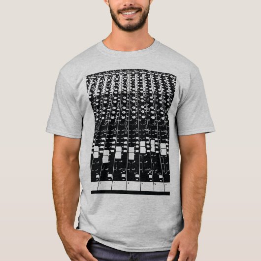 Wanderlust Sound Mix Board EDM Hipster Festival T-shirt (Voorkant)
