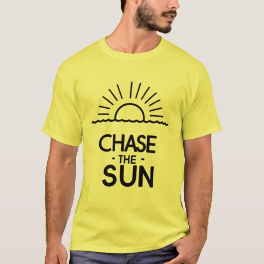 Wanderlust Summer 'Chase The Sun' Graphic T-shirt (Voorkant)