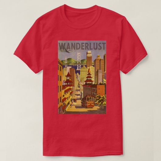 Wanderlust T-shirt (Design voorkant)