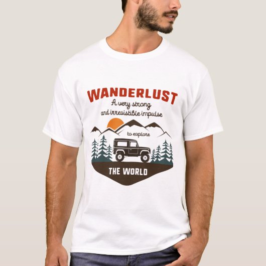 Wanderlust T-shirt (Voorkant)