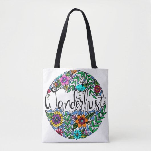 Wanderlust Tote Bag (Voorkant)