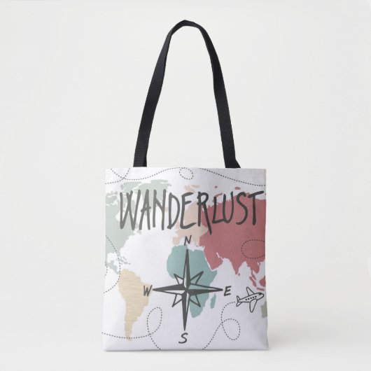 Wanderlust Tote Bag (Voorkant)