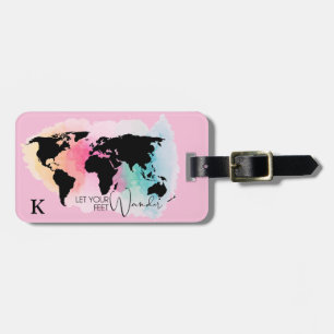 Wanderlust Travel Bagagelabel