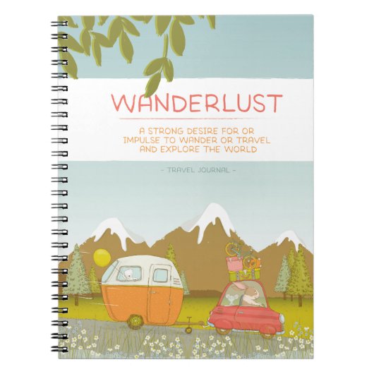 Wanderlust Travel Journal Notitieboek (Voorkant)