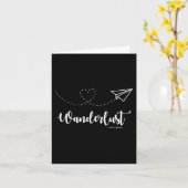 Wanderlust - Travel - Motivational Graphic Tee Kaart (Gele Bloem)