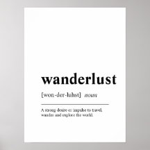 Wanderlust Travel Quote Poster