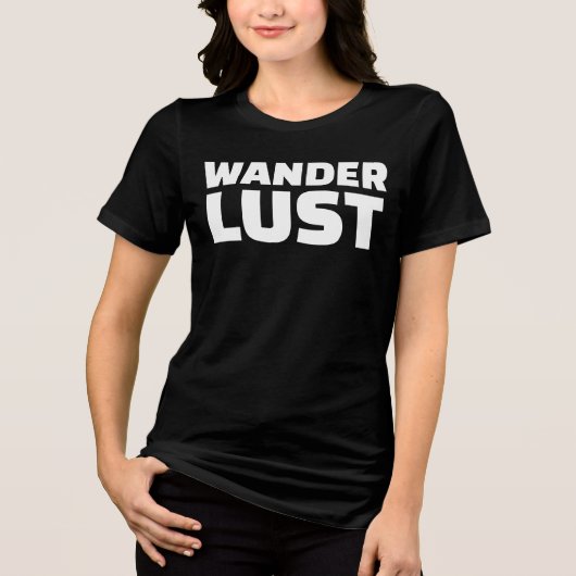 WANDERLUST TRAVEL T-SHIRTS (Voorkant)