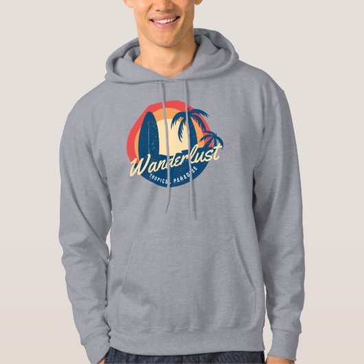 Wanderlust Tropical Paradise Hoodie (Voorkant)