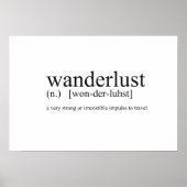 Wanderlust Typography Dictionary Style | POSTER (Voorkant)