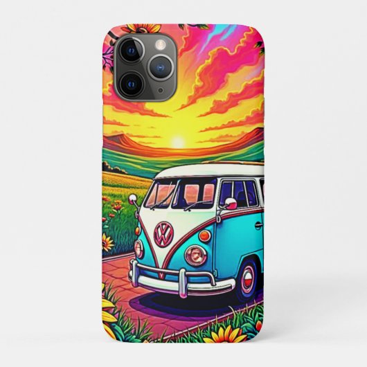 Wanderlust Van Sunset Art Case-Mate iPhone Case (Achterkant)