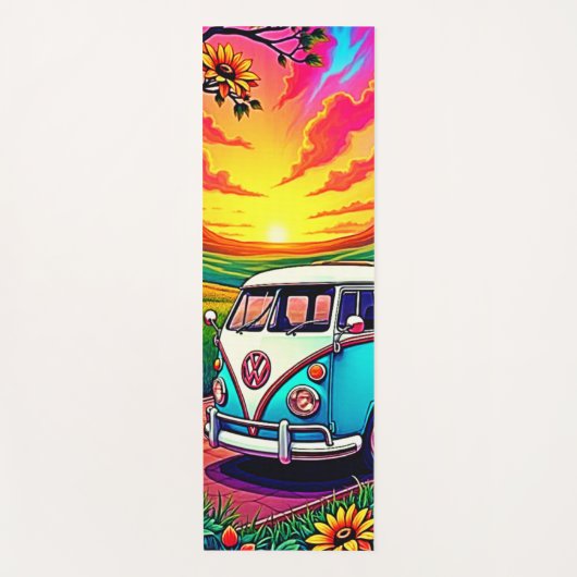 Wanderlust Van Sunset Art Yogamat (Voorkant)