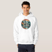 Wanderlust Vintage: Retro Natuur Landschappen Hoodie (Voorkant volledig)