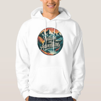 Wanderlust Vintage: Retro Natuur Landschappen Hoodie
