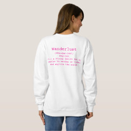 Wanderlust Vrouwen Crewneck Sweatshirt