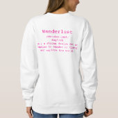 Wanderlust Vrouwen Crewneck Sweatshirt (Achterkant)
