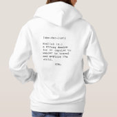 Wanderlust Vrouwen Hoodie (Achterkant)