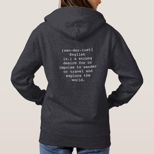 Wanderlust Vrouwen Sweatshirt (Achterkant)