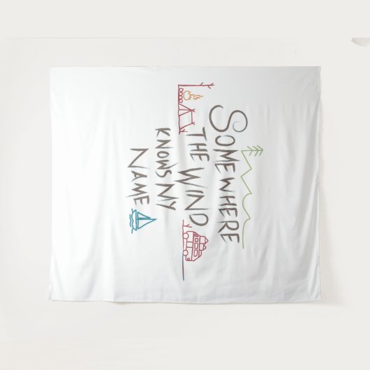 wanderlust wandkleed (Voorkant (horizontaal))