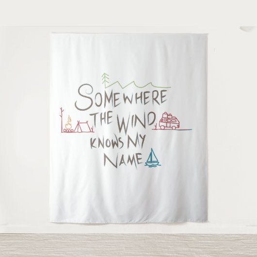 wanderlust wandkleed (Voorkant)