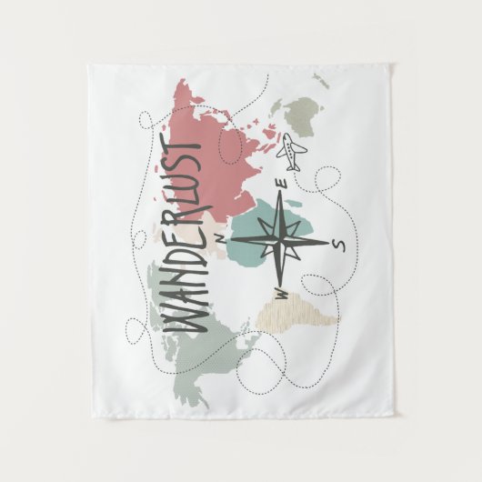 Wanderlust Wandkleed (Voorkant)