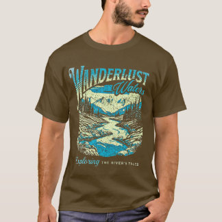 Wanderlust Waters Mannen Basic T-Shirt