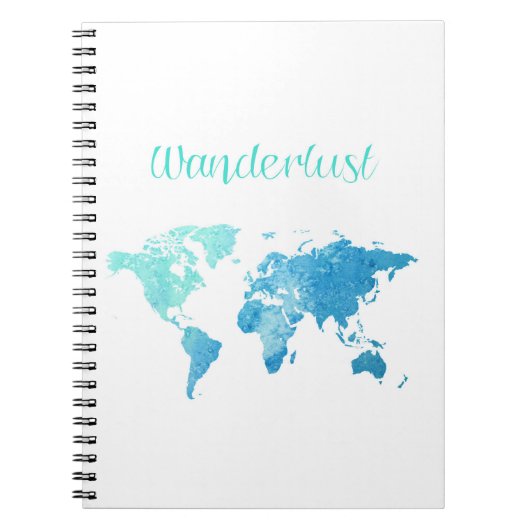 Wanderlust Waterverf notebook Notitieboek (Voorkant)