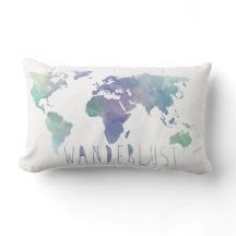 Wanderlust Waterverf Pillow
