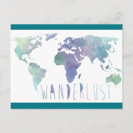 Wanderlust Waterverf Post Card Briefkaart