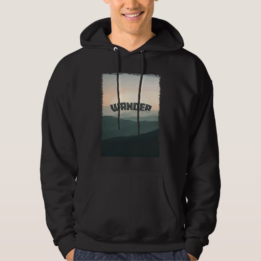 Wanderlust Weekend Wanderer Scenic Adventure Mount Hoodie (Voorkant)