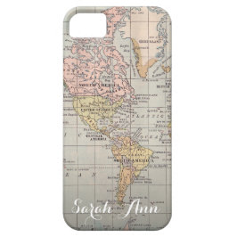 Wanderlust wereldkaart smartphone hoesje op maat N