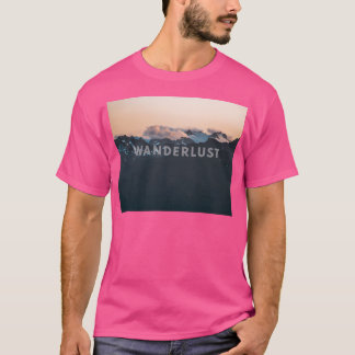 Wanderlust-wolken die de Hurricane Ridge Mountain T-shirt