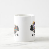 Wanderlust zwerven ver en dwalen breed koffiemok (Center)