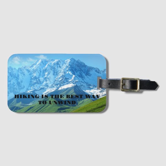 Wandern ist der beste Weg Bagagelabel (Voorkant (horizontaal))