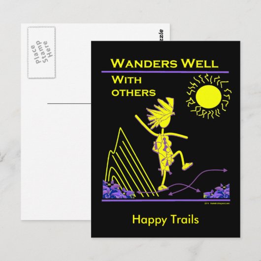 Wanders goed met anderen briefkaart (Voorkant / Achterkant)