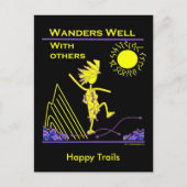 Wanders goed met anderen briefkaart (Voorkant)