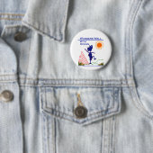 Wanders goed met anderen ronde button 5,7 cm (In situ)