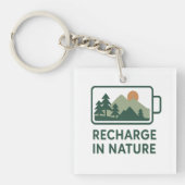 WanderSoul Co. – Retro Travel Logo Key Sleutelhanger (voorkant)